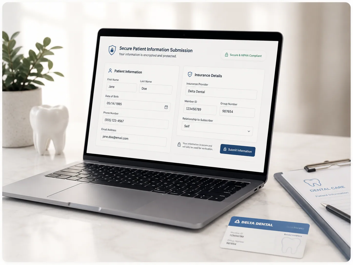 Submit Patient Information
